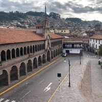 a photo of Cusco, Peru, showing empty streets