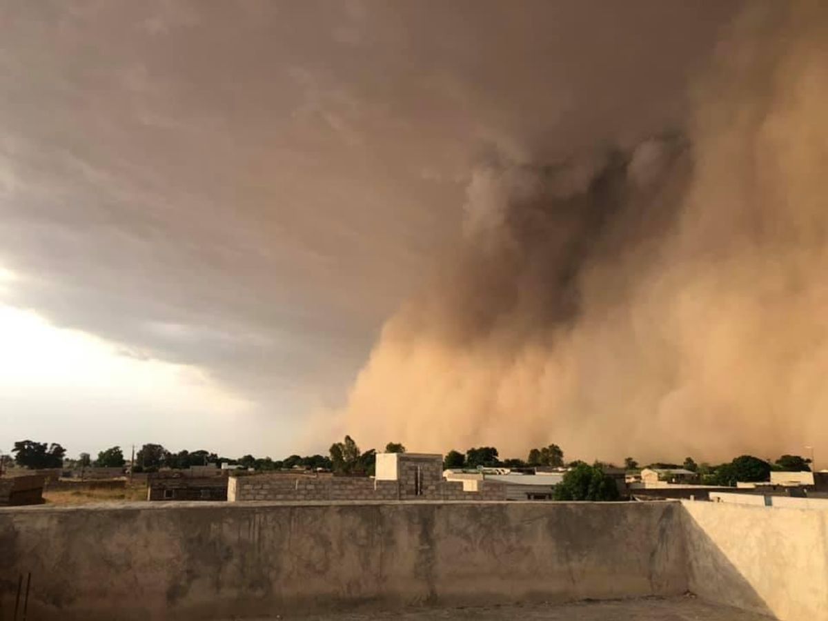 Dust squall in Senegal in 2021.