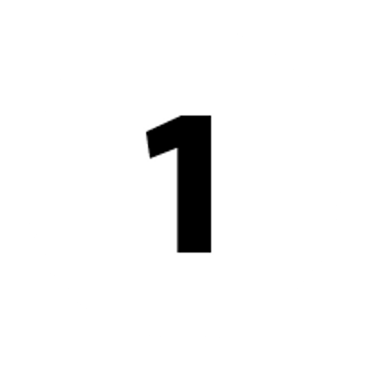 Black Number 1 Black Number 1