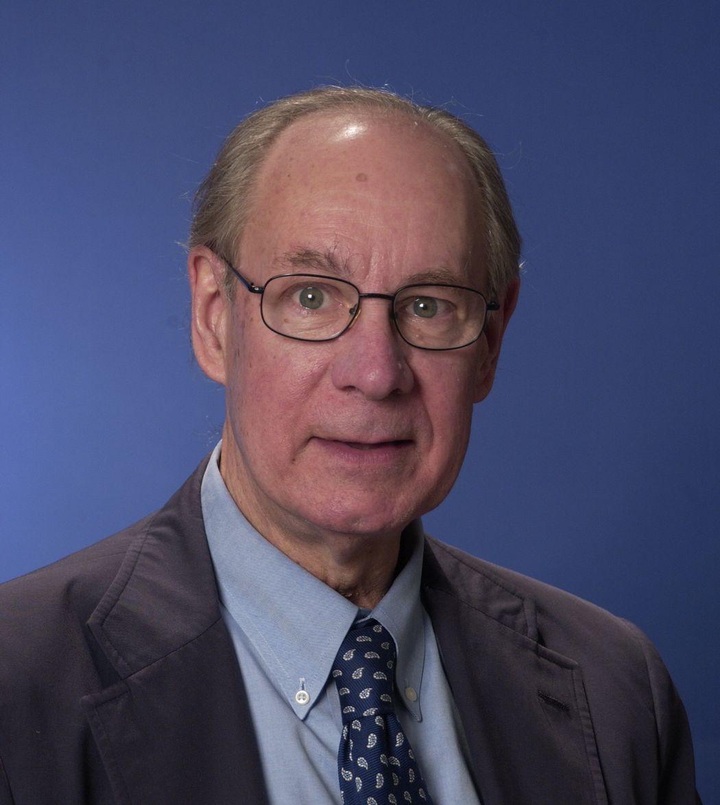 Photo of Breakthrough Prize laureate, endocrinologist Joel Habener against a blue background. He wears a blue shirt, blue tie, and black blazer. Photo of Breakthrough Prize laureate, endocrinologist Joel Habener against a blue background. He wears a blue shirt, blue tie, and black blazer.