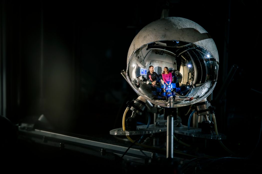 Scientists Olga Symonova and Tomas Vega-Zuniga at an in vivo imaging setup. Scientists Olga Symonova and Tomas Vega-Zuniga at an in vivo imaging setup.