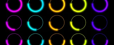 Illustrated plasmids in bright fluorescent colors