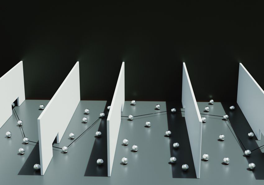 Conceptual photograph of connecting the dots in a pathway through route planning. Conceptual photograph of connecting the dots in a pathway through route planning.