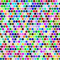 A colorful dot pattern symbolizing single-cell data in a stylized, abstract format.