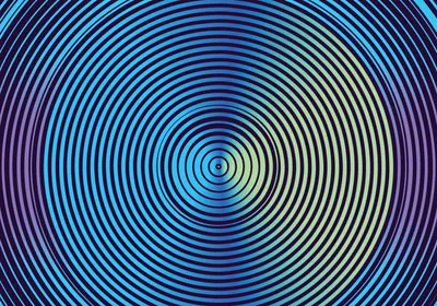 Multi-colored concentric circles representing centrifugation