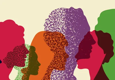 Silhouette of diverse people representing postdoctoral researchers for a call to submit profile applications.