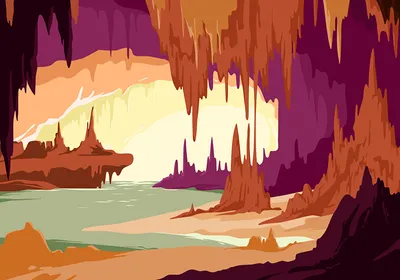 A view of what early Earth could have looked like with cliffs and pools of water where life may have originated. 