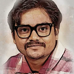 Souvik Ghosh, a postdoc at SUNY Upstate Medical University, wears a red shirt and smiles at the camera. Souvik Ghosh, a postdoc at SUNY Upstate Medical University, wears a red shirt and smiles at the camera.