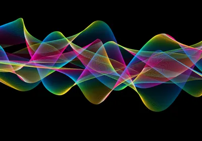 Colorful abstract wave pattern representing spectral flow cytometry analysis Colorful abstract wave pattern representing spectral flow cytometry analysis