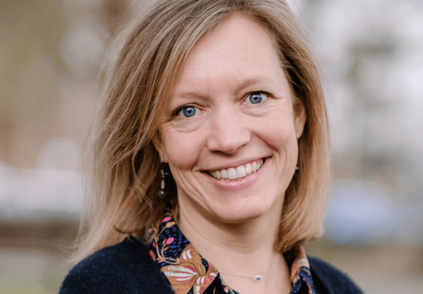 Photograph of Sarah Lebeer, who studies the healthy vaginal microbiome composition.