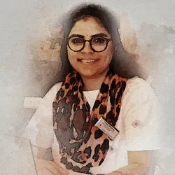 Mukta Sharma, a postdoctoral researcher at Michigan State University, against a background of corn crop. Mukta Sharma, a postdoctoral researcher at Michigan State University, against a background of corn crop.