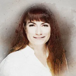 A picture of Iryna Vasyliv, a postdoc at Stanford University.