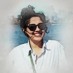 A picture of Payel Ganguly, a postdoc at Harvard Medical School.