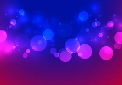 Graphic of blue, purple, and pink 3D spheres levitating in space