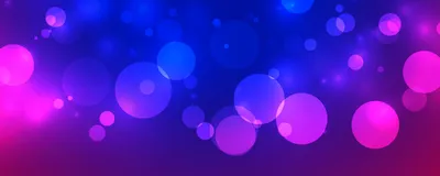 Graphic of blue, purple, and pink 3D spheres levitating in space