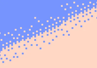 Pixel art conceptual depiction of a scratch assay