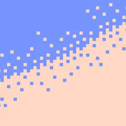 Pixel art conceptual depiction of a scratch assay