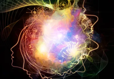 Abstract illustration representing the action of psychedelics on the brain.