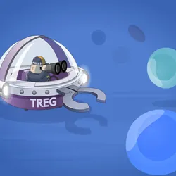 A drawing of a regulatory T cell as a police officer looking for rouge T cells that could harm the body.