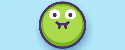 Green nauseous emoji, representing how gastric chief cells throw up debris to quickly mend injuries.