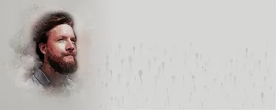 A picture of David Skerrett-Byrne, a postdoc at Helmholtz Munich. 