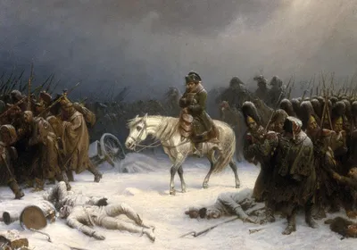 A painting showing Napoleon’s troops retreat from Russia in 1812. Ancient DNA analysis revealed that paratyphoid and recurring fevers afflicted the soldiers during this time. A painting showing Napoleon’s troops retreat from Russia in 1812. Ancient DNA analysis revealed that paratyphoid and recurring fevers afflicted the soldiers during this time.