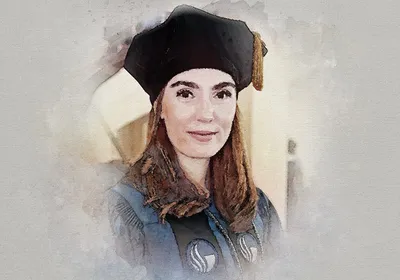 A picture of Christina Kiessling, a postdoc at Emory University School of Medicine.