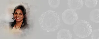 A picture of Deepika Godugu, a postdoc at St. John’s University.