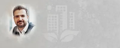 A picture of Hassan Bazazzadeh, a postdoc at the Urban Energy Systems Lab (UESL) at the Swiss Federal Laboratories for Materials Science and Technology.