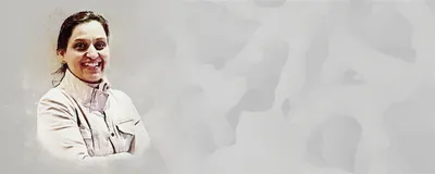 A picture of Priya Bhardwaj, a postdoc at Washington University School of Medicine in St. Louis.