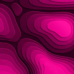 Layered abstract design representing the structure of 3D cell models.