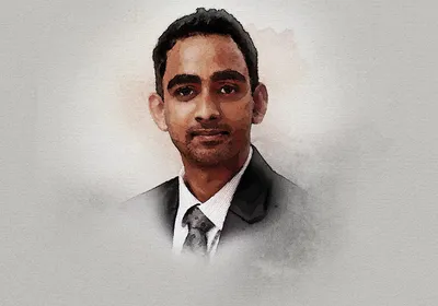 A picture of Sachith Munasinghe, a postdoc at Emory University.