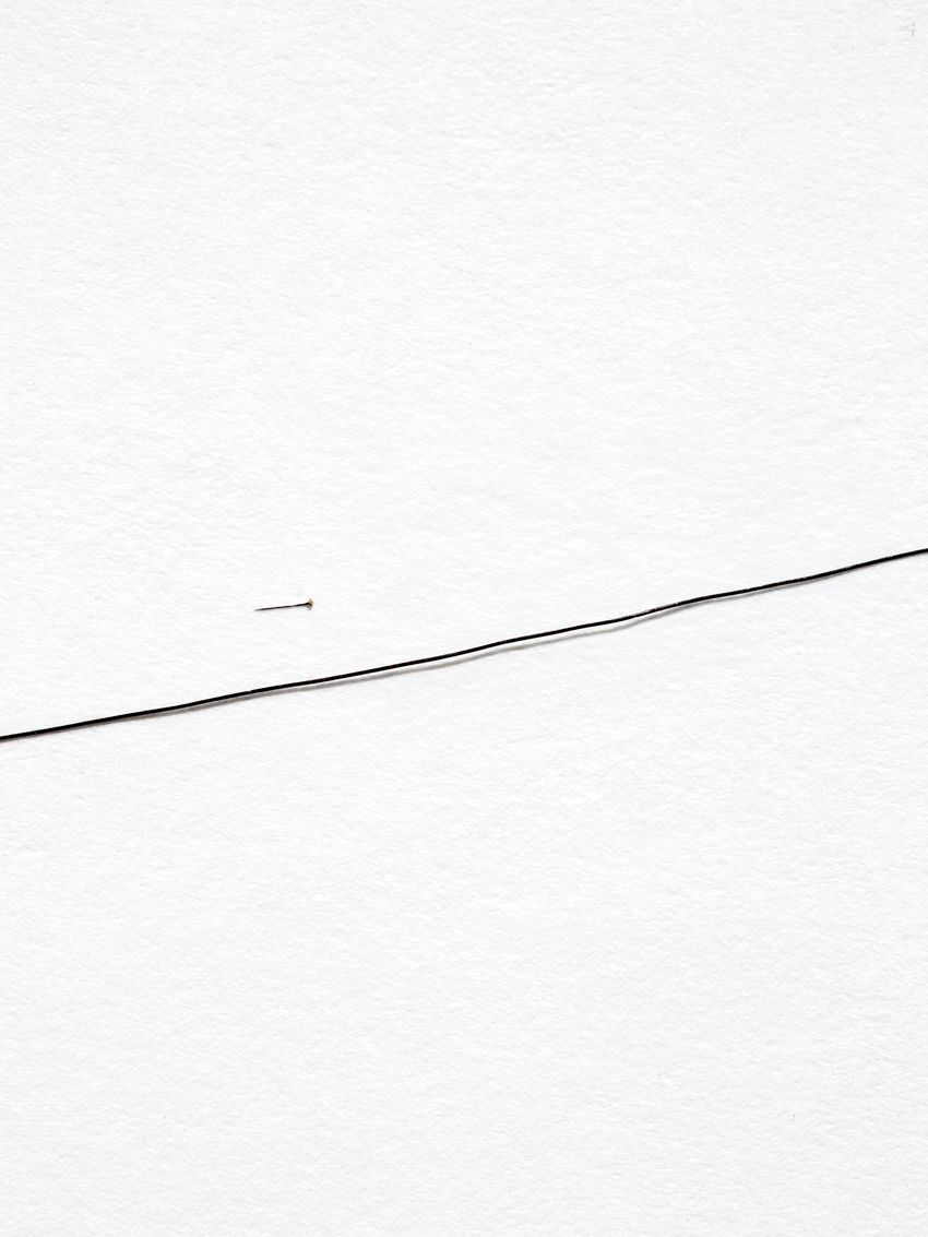An electrode is shown sitting above a hair. An electrode is shown sitting above a hair.