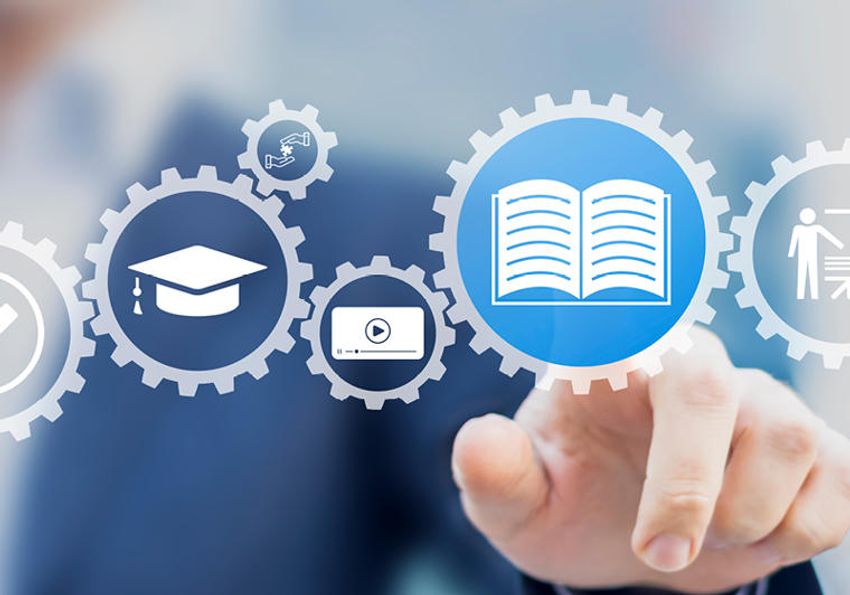 Conceptual image showing multiple icons that represent earning credentials and developing professionally. Conceptual image showing multiple icons that represent earning credentials and developing professionally.