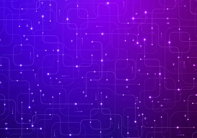 Abstract technology background featuring glowing blue lights and lines