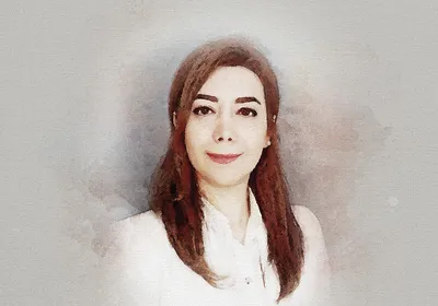 A picture of Maryam Kazerani Pasikhani, a postdoctoral researcher at Cedars-Sinai Cancer Center.