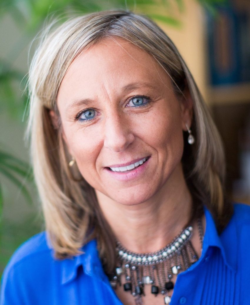 This photograph shows Barbara Slusher, professor of neurology and director of the Johns Hopkins Drug Discovery program.