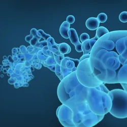 Abstract 3D rendering of a heterogeneous protein mixture
