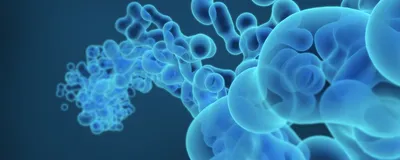 Abstract 3D rendering of a heterogeneous protein mixture