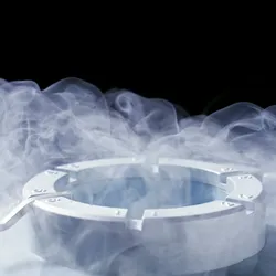 Cryogenic sample storage dewar with liquid nitrogen vapor for laboratory biorepositories.