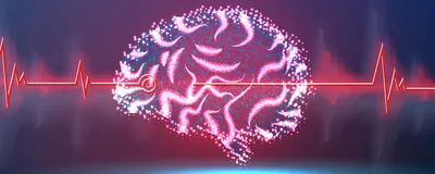Concept of brain stimulation using light, signifying optogenetics that controls cells.