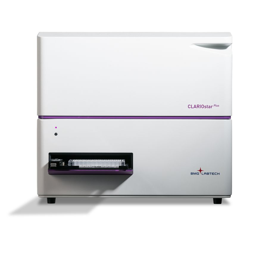 Image of BMG Labtech’s CLARIOstar® Plus multi-mode microplate reader device. Image of BMG Labtech’s CLARIOstar® Plus multi-mode microplate reader device.