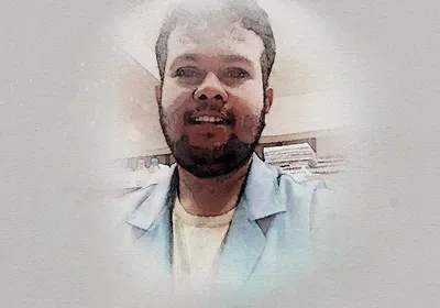 Headshot of postdoctoral researcher Abhilash Nair.