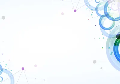 Abstract pattern of multicolored circles on a white background.