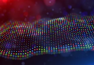 Abstract multi-omics data visualization of structured data points across genomic and proteomic modalities