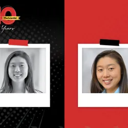 Sophia Lunt smiles in a black and white photo on the left. On the right, she smiles wearing a blue top and black blazer. TS 40th anniversary logo is visible on the top left corner.