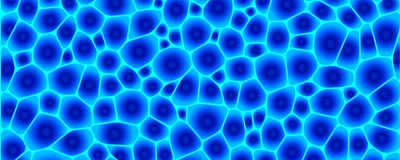 Abstract cyan light on a dark background.
