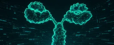 Digital illustration of an antibody