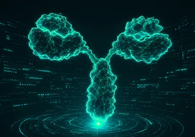 Digital illustration of an antibody