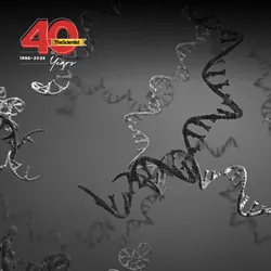 Image of RNA strands against a blue background.